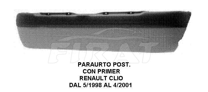 PARAURTO RENAULT CLIO 98 - 01 POST. C..P.
